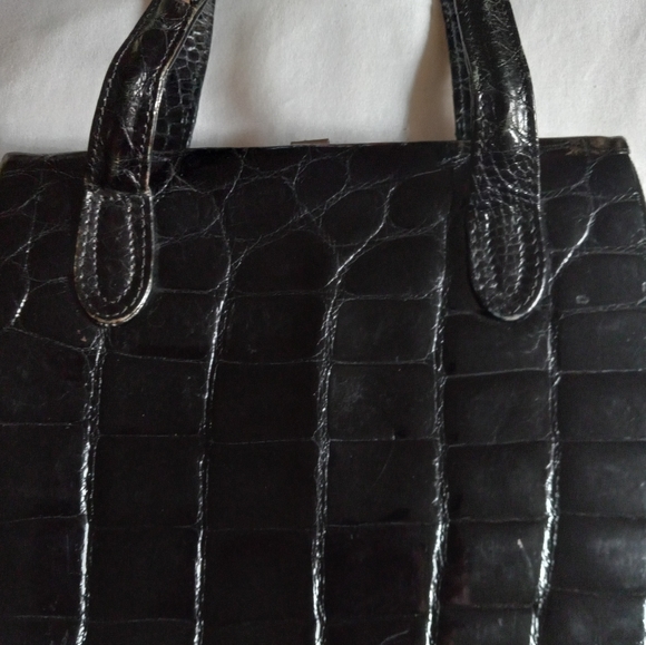 Dexklusiv vintage croc satchel. - Picture 2 of 3